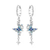 Silver Butterfly Fluttering Insect Earrings Jewelry Drop Earrings Jewelry Party Anniversary Gifts - Image 14