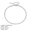 Stainless Steel Snake Chain Anklet for Women Summer Beach Gold Color Anklets Jewelry - Image 17