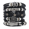 Bracelet Viking Bracelet For Men Hand Bracelets Woven Skull Hand Jewelry Adjustable Leather Set viking man bracelet - Image 10