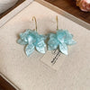 Red Acrylic Resin Flower Earrings For Women Jewelry Statement Earings - Image 8