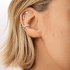 Silver Non Piercing Cuff Earrings for Women Gifts Cubic Zirconia Clip On Cartilage Helix Conch Fake Earrings - Image 6