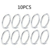 Stainless Steel Hinged Hoop Clicker Set 16G for Nose Septum and Cartilage 5 or 10 Pieces - Image 12