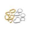 10pcs Gold Plated Geometric Shaped Hoop Earrings Stainless Steel Women Jewelry Men Square Earring Punk Gifts Bulk - Image 4
