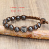Hand Knitted 12 Zodiac Bracelets Hematite Stainless Steel Leo Libra Bracelet Couples Friendship Gifts Bracelets Jewelry - Image 3