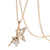 Angel Pendant Necklaces For Women Rose Gold Color With Shiny Zircon Pendant Daily Jewelry - Image 6