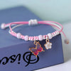 Bohemian Butterfly Flower Bracelets For Women Girls Handmade Purple Blue Pink Beads Braided Rope Chain Bracelet Bangles Bff Gift - Image 2