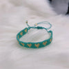 Adjustable Multicolor Heart Bead Bracelet with Woven Pattern - Image 73