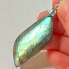 Pink Labradorite Pendant Irregular Shape Bead Stone Purple Necklace for Men Women - Image 24