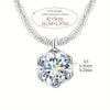 Loutf Sparkling Diamond White Pendant Necklace for Women Silver Jewelry - Image 4