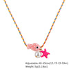 Colorful Boho Ceramic Fish Pendant Necklace for Women, Adjustable Woven Rope Choker Beaded Necklace, Summer Beach Party Jewelry - Image 9