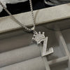 26 Letters A-Z Zircon Crown Pendant Necklace for Women Men Punk Initial Alphabet Necklaces Hip Hop Choker Chain Jewelry - Image 19