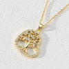 Crystal Tree of Life Necklace for Women Stainless Steel Long Chain Pendants Choker Aesthetic Jewelry collares - Image 8