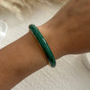 Vintage Exaggerated Green Drip Oil Irregular Grid Water Rhinestone Geometric Wide Bangle Chunky Cuff Bracelet Jewelry - Image 12