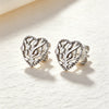Silver and Compact Star Moon Heart-Shaped Snowflake Zircon Earrings for Women Minimalist Engagement Party Jewelry - Image 32