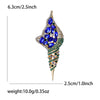 Classic Enamel Conch Brooch for Women Unisex Rhinestone Aquatic Life Pins Banquet Party Backpack Gifts Jewelry Accessories - Image 14