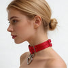Women Colorful Tie Neck Ring Large Circle Heart Geometric Shape Accessory Belt Sweet Cool Style Iron Material for All Ages - Image 3