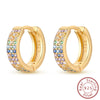 Earrings Silver Stud Drop Hoop Earrings Rose Gold for Women Girls Party Wedding Birthday Jewelry Gift - Image 22
