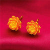 Aniid Flower Earrings Gold Color Stud Earrings for Women Nigerian Earrings Party Wedding Jewelry Gift - Image 16