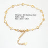 Stainless Steel Chain Anklet in Gold-Tone with 22 cm or 22.8 cm Length - Image 8