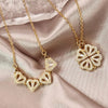 316L Stainless Steel Love Magnetic Pendant Necklace for Women Clover Choker Heart Shaped Open Necklace Crystal Jewelry BffGift - Image 2