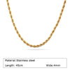 Chunky Gold Plated Link Necklace For Women, Stainless Steel Oval Thick Chain Choker Minimalist Jewelry Party Jewelry Gift - Image 20
