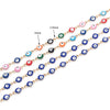 1M Colorful Lucky Evil Eye Bead Bracelet Choker Necklace Jewelry Set Rainbow Link Chain Protection Amulet Collar Necklace - Image 2