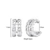 Double Hoops Geometric Fake No Pierced Clip Earrings For Women Zirconia Ear Clips Elegant Ear Cuff Earings Jewelry - Image 2