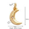 Shining Moon Star Sun Tellurion Celestial Compass Charm Pendant Gold Colour, Jewelry Necklace Bracelet Making Supply - Image 39