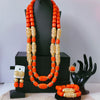 32inches 2Layers orange artifinal nigerian coral bead jewelry set wedding - Image 3