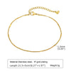 Layered Link Chain Anklets Bracelet for Women, Gold Plated Foot Leg Anklets Summer Boho Beach Jewelry Adjustable - Image 9