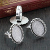 13x18mm 5pcs Antique Silver Plated And Bronze Plated Brass Oval Adjustable Ring Settings Blank/Base,Fit 13x18mm Glass Cabochons - Image 21
