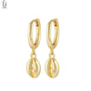 Silver Needle Vintage Shell Pendant Hoop Earrings Women's Pearl Conch Gold Earrings Jewelry Gifts - Image 29