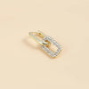 Double Loop Design Drop Earrings Gold Color Geometric Round Zircon Hoop Earrings for Women Girls Punk Hip Hop Jewelry - Image 4