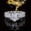 Selling Silver Plated Rings For Women Square Cubic Zircon Jewelry Wedding Engagement Ring Size 6-10 - Image 2