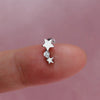 1PC Curved Cz Cartilage Stud Moon Leaf Helix Rook Conch Screw Back Earring Stainless Steel Ear Piercing Jewelry - Image 27