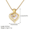 Love Heart Shape Spiral Design Pendant Necklace 3 Styles For Women Pave Shiny Crystal Zircon Copper Neck Jewelry Gifts - Image 2