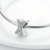 26 A-Z Alphabet Beads Silver Love Letter Charm Fit Bangle Charms Bracelet CZ Zircon Bead Jewelry - Image 3