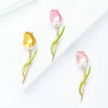 Enamel Tulip Brooches for Women Plant Pins Friends Party Gifts Banquet Jewellery Accessories - Image 5
