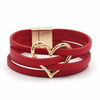 Handmade Star Pattern Imprint Hollow Charm Leather Bracelets for Women Multilayer Wrap Bracelet Bangle Unisex Jewelry Gifts - Image 9