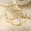 Stainless Steel Twist Circle Women Earrings Click Mobius Hoop Hies Earring And Mother's Day Gift - Image 27