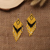 Seed Beads Earrings Hand Weaving Beaded Simplicity Colour Retro Bohemia Geometry Alloy Ma'am Tassel Earrings - Image 9