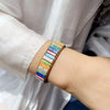Bohemian Multicolor Emperor Stone Bracelet For Women 7 Chakra Stones Leather Rope Woven Bangle Man Wrist Jewelry - Image 5