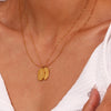 Stainless Steel Month Pendant Necklace in Gold-Tone - Image 18