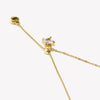 Square Clear Zircon Tassel Heart Necklace Gold Plated Stainless Steel Minimalist Style Women Jewelry - Image 4