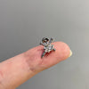 1pcs Quality Shiny Cross Zircon 316L Stainless Steel Ear Bone Nail Y2K Style Silver Color Earring for Women Cochlear Accessories - Image 6