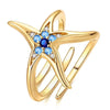 Gold Snake Adjustable Ring Silver Golden Letter A Free Heart Star Moon Open Rings For Women Jewelry Gift - Image 13