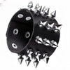 Punk Gothic Leather Cuff Bracelet for Men Women Spiked Studded Chain Skull Spider Biker Rock Wristband Jewelry - Image 4