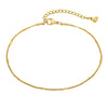 Adjustable Satellite Beaded Anklet Bracelets for Women,Stainless Steel Summer Beach Foot Chain Stainless Steel - Image 12