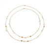 Long Imitation Pearl Chain Necklace Set 2 Pieces - Image 6