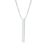 Mens Vertical Bar Necklaces,Stacking Stainless Steel Geometric Pendant with Wheat Rope Cuban Chain,Male Jewelry Gift - Image 11